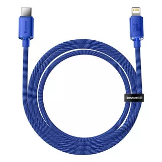 Baseus CAJY000203 Crystal Shine Series Datový Kabel USB-C - Lightning 20W 1,2m Blue Baseus CAJY000203 Crystal Shine Series Datový Kabel USB-C - Lightning 20W 1,2m Blue