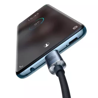 Baseus CAJY000701 Crystal Shine Series Datový Kabel USB-C - USB-C 100W 2m Black Baseus CAJY000701 Crystal Shine Series Datový Kabel USB-C - USB-C 100W 2m Black