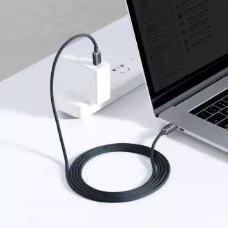 Baseus CAJY000701 Crystal Shine Series Datový Kabel USB-C - USB-C 100W 2m Black Baseus CAJY000701 Crystal Shine Series Datový Kabel USB-C - USB-C 100W 2m Black