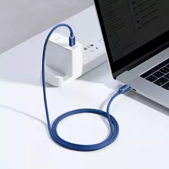 Baseus CAJY000603 Crystal Shine Series Datový Kabel USB-C - USB-C 100W 1,2m Blue Baseus CAJY000603 Crystal Shine Series Datový Kabel USB-C - USB-C 100W 1,2m Blue