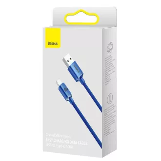 Baseus CAJY000503 Crystal Shine Series Datový Kabel USB - USB-C 100W 2m Blue Baseus CAJY000503 Crystal Shine Series Datový Kabel USB - USB-C 100W 2m Blue