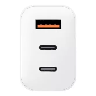 OBAL:ME GaN Cestovní Nabíječka USB-A + 2xUSB-C 65W White OBAL:ME GaN Cestovní Nabíječka USB-A + 2xUSB-C 65W White