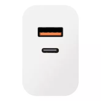 OBAL:ME Cestovní Nabíječka USB-A + USB-C 25W White OBAL:ME Cestovní Nabíječka USB-A + USB-C 25W White