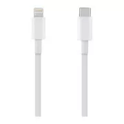 OBAL:ME Fast Charge USB-C/Lightning Kabel 1m White