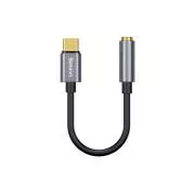 Baseus CATL54-0G Kabelová Redukce z USB-C na 3.5mm Audio Jack L54 (female) Deep Grey