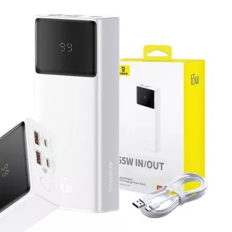 Baseus power banka Star-Lord 20000 mAh 65W 2x USB-A/micro USB/USB-C bílá Baseus power banka Star-Lord 20000 mAh 65W 2x USB-A/micro USB/USB-C bílá