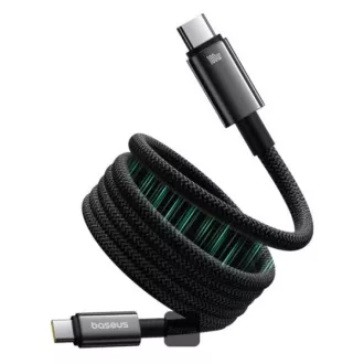 Baseus datový magnetický kabel Tungsten Gold USB-C/USB-C 1m 100W černý Baseus datový magnetický kabel Tungsten Gold USB-C/USB-C 1m 100W černý
