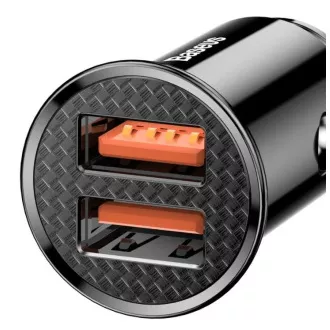 Baseus rychlonabíječka do auta 2xUSB QC3.0 30W černá Baseus rychlonabíječka do auta 2xUSB QC3.0 30W černá
