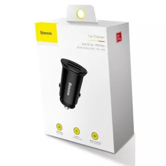 Baseus rychlonabíječka do auta 2xUSB QC3.0 30W černá Baseus rychlonabíječka do auta 2xUSB QC3.0 30W černá