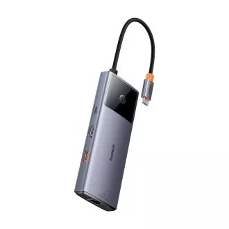 Baseus hub Series 2 USB 6v1 (USB-C/HDMI4K60Hz/USB-C(10Gbps)/USB-A(10Gbps)/RJ45/USB-C(PD) šedý Baseus hub Series 2 USB 6v1 (USB-C/HDMI4K60Hz/USB-C(10Gbps)/USB-A(10Gbps)/RJ45/USB-C(PD) šedý