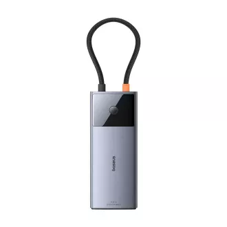 Baseus hub Series 2 USB 6v1 (USB-C/HDMI4K60Hz/USB-C(10Gbps)/USB-A(10Gbps)/RJ45/USB-C(PD) šedý Baseus hub Series 2 USB 6v1 (USB-C/HDMI4K60Hz/USB-C(10Gbps)/USB-A(10Gbps)/RJ45/USB-C(PD) šedý