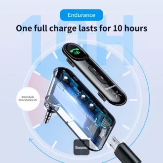 Baseus bluetoooth audio adaptér Qiyin černý Baseus bluetoooth audio adaptér Qiyin černý