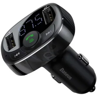 Baseus bluetooth MP3 FM Transmiter s nabíjením 2xUSB 3.4A černý Baseus bluetooth MP3 FM Transmiter s nabíjením 2xUSB 3.4A černý