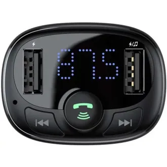 Baseus bluetooth MP3 FM Transmiter s nabíjením 2xUSB 3.4A černý Baseus bluetooth MP3 FM Transmiter s nabíjením 2xUSB 3.4A černý