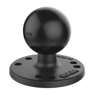 RAM Mounts kruhový adaptér s AMPS vzorem děr s kulovým čepem 1,5", RAM-202U RAM Mounts kruhový adaptér s AMPS vzorem děr s kulovým čepem 1,5", RAM-202U