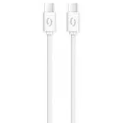 ALIGATOR Datový kabel POWER 3A, USB-C/USB-C, bílý