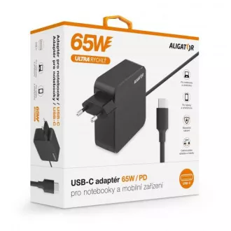 Aligator Power Delivery 65W USB-C adaptér Aligator Power Delivery 65W USB-C adaptér