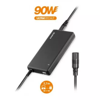 Univerzální adaptér pro notebooky se 16 výměnnými konektory a USB, 90W Univerzální adaptér pro notebooky se 16 výměnnými konektory a USB, 90W