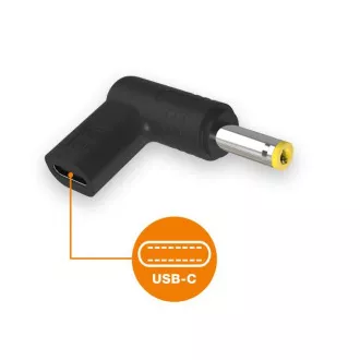 Aligator USB-C napájecí redukce 4.8*1.7mm pro notebooky Asus/Compaq/HP Aligator USB-C napájecí redukce 4.8*1.7mm pro notebooky Asus/Compaq/HP
