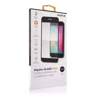 Aligator ochranné tvrzené sklo GLASS PRINT, Samsung Galaxy A14 4G/5G, černá, celoplošné lepení Aligator ochranné tvrzené sklo GLASS PRINT, Samsung Galaxy A14 4G/5G, černá, celoplošné lepení