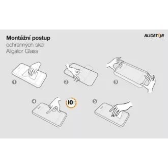 Aligator ochranné tvrzené sklo GLASS PRINT, Samsung Galaxy A14 4G/5G, černá, celoplošné lepení Aligator ochranné tvrzené sklo GLASS PRINT, Samsung Galaxy A14 4G/5G, černá, celoplošné lepení