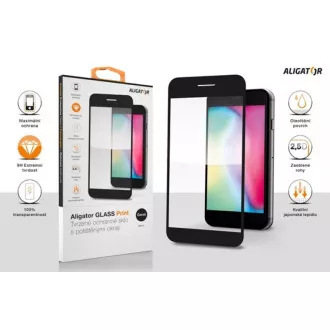 Aligator ochranné tvrzené sklo GLASS PRINT, Xiaomi Redmi Note 12 4G/5G, černá, celoplošné lepení Aligator ochranné tvrzené sklo GLASS PRINT, Xiaomi Redmi Note 12 4G/5G, černá, celoplošné lepení