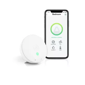 AirThings Wave mini - senzor kvality ovzduší, vlhkosti, teploty a vzdušných chemikálií AirThings Wave mini - senzor kvality ovzduší, vlhkosti, teploty a vzdušných chemikálií