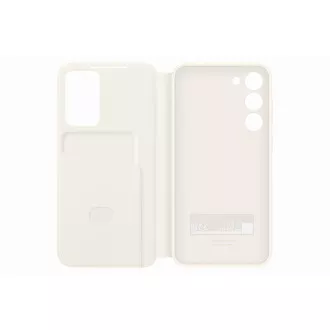 Samsung Flipové pouzdro Smart View pro Samsung Galaxy S23+ Cream - Rozbalené
