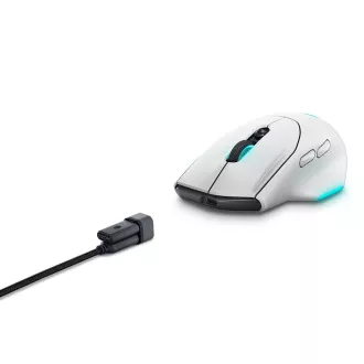 Dell Alienware 620M/Herní/Optická/Pro praváky/26 000 DPI/Drátová+bezdrátová/Bílá Dell Alienware 620M/Herní/Optická/Pro praváky/26 000 DPI/Drátová+bezdrátová/Bílá