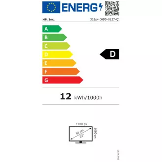 HP/322pv/21,45"/VA/FHD/100Hz/5ms/Black/3R HP/322pv/21,45"/VA/FHD/100Hz/5ms/Black/3R