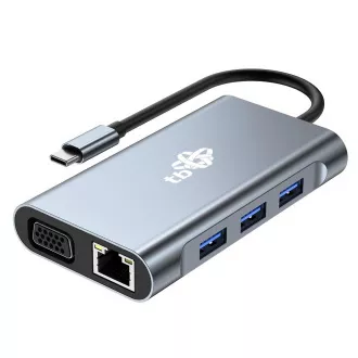 TB Touch USB C 8v1 - HDMI 2x, USB, VGA, RJ45, PD TB Touch USB C 8v1 - HDMI 2x, USB, VGA, RJ45, PD