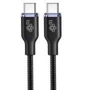 TB USB C - USB C 60W Glamour kabel 1,5m černý