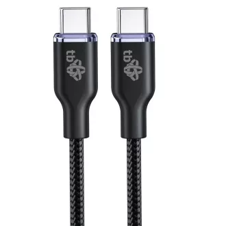TB USB C - USB C 60W Glamour kabel 1,5m černý TB USB C - USB C 60W Glamour kabel 1,5m černý