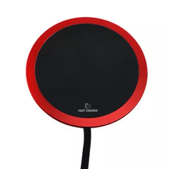 All New, Bezdrátová nabíječka, ultra tenká, pro telefon, červená, 5/9V, 10W, ochrana proti přehřátí, Qi All New, Bezdrátová nabíječka, ultra tenká, pro telefon, červená, 5/9V, 10W, ochrana proti přehřátí, Qi