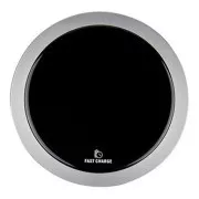 All New, Bezdrátová nabíječka, ultra tenká, pro telefon, stříbrná, 5/9V, 10W, ochrana proti přehřátí, Qi