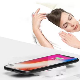 2v1 bezdrátová nabíječka, pro telefon a Apple Watch, bílá, 5V, 10W, Qi 2v1 bezdrátová nabíječka, pro telefon a Apple Watch, bílá, 5V, 10W, Qi