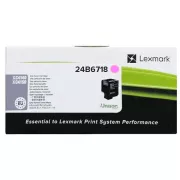 Lexmark 24B6718 - toner, magenta (purpurový)