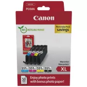 Canon CLI-551-XL (6443B008) - cartridge, black + color (černá + barevná)