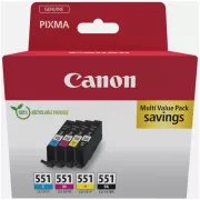 Canon CLI-551 (6509B015) - cartridge, black + color (černá + barevná)