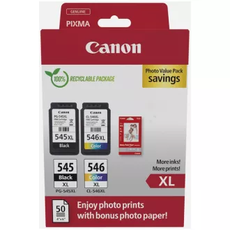 Canon PG-545-XL/CL546XL (8286B012) - cartridge, black + color (černá + barevná) Canon PG-545-XL/CL546XL (8286B012) - cartridge, black + color (černá + barevná)