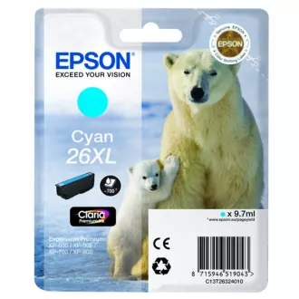 Epson T2632 (C13T26324022) - cartridge, cyan (azurová) Epson T2632 (C13T26324022) - cartridge, cyan (azurová)