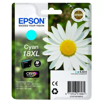 Epson T1812 (C13T18124022) - cartridge, cyan (azurová) Epson T1812 (C13T18124022) - cartridge, cyan (azurová)