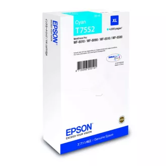 Epson T7552 (C13T75524N) - cartridge, cyan (azurová) Epson T7552 (C13T75524N) - cartridge, cyan (azurová)