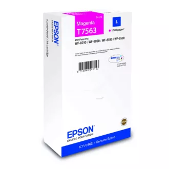 Epson T7563 (C13T75634N) - cartridge, magenta (purpurová) Epson T7563 (C13T75634N) - cartridge, magenta (purpurová)