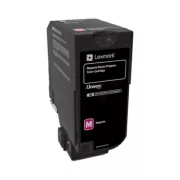 Lexmark 74C2HME - toner, magenta (purpurový)