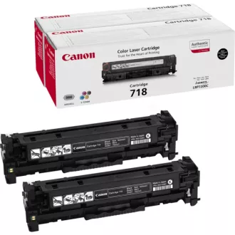 Canon 718 (2662B005) - toner, black (černý) 2ks Canon 718 (2662B005) - toner, black (černý) 2ks