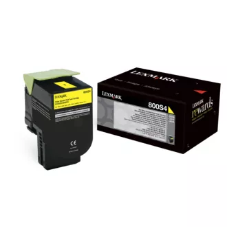 Lexmark 80C0S40 - toner, yellow (žlutý) Lexmark 80C0S40 - toner, yellow (žlutý)