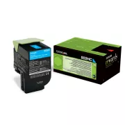 Lexmark 80C2HCE - toner, cyan (azurový)