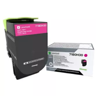 Lexmark 71B0H30 - toner, magenta (purpurový) Lexmark 71B0H30 - toner, magenta (purpurový)