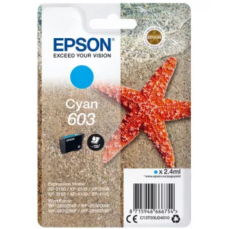 Epson C13T03U24020 - cartridge, cyan (azurová) Epson C13T03U24020 - cartridge, cyan (azurová)